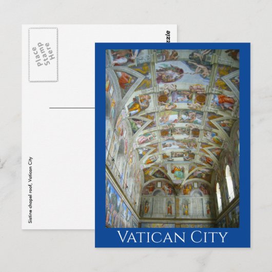 sistine vaticaanstad briefkaart (Voorkant / Achterkant)