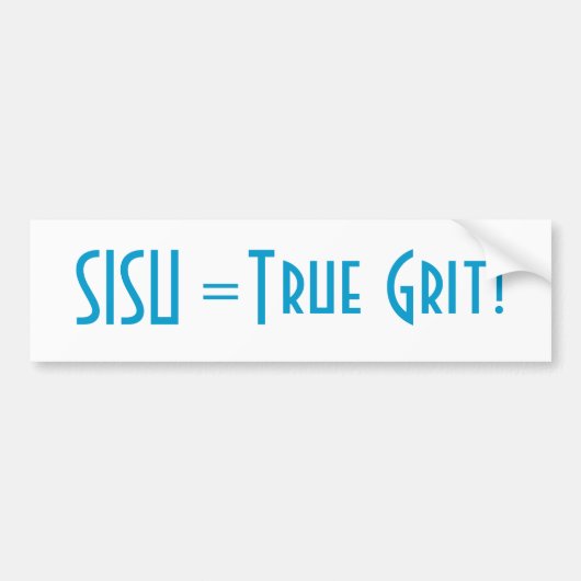 Sisu Bumpersticker Bovenste schiereiland MI Finlan (Voorkant)