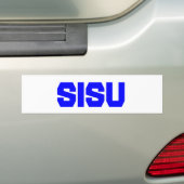 Sisu Bumpersticker Bovenste schiereiland MI Finlan (Op auto)