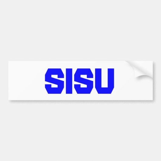 Sisu Bumpersticker Bovenste schiereiland MI Finlan (Voorkant)