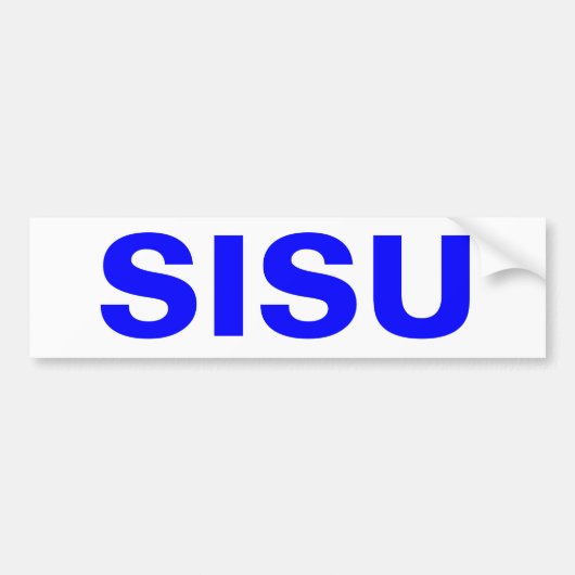Sisu Bumpersticker Bovenste schiereiland MI Finlan (Voorkant)