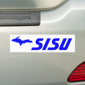 Sisu Bumpersticker Bovenste schiereiland MI Fins (Op auto)