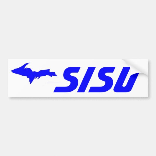 Sisu Bumpersticker Bovenste schiereiland MI Fins (Voorkant)