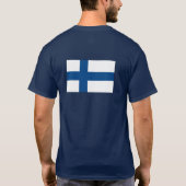 SISU Dark T-Shirt met vlag (Achterkant)