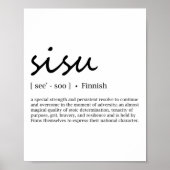 Sisu-definitie Poster (Voorkant)