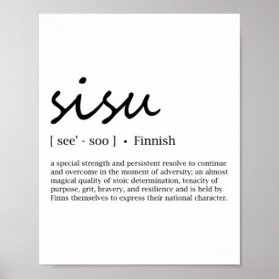 Sisu-definitie Poster