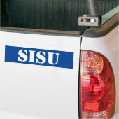 SISU Finn Power Finse kracht in tegenspoed Bumpersticker (Op Truck)