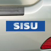 SISU Finn Power Finse kracht in tegenspoed Bumpersticker (Op auto)