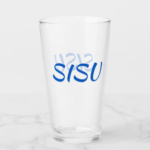 SISU Fins glazen flesje (alternatieve lettersoort)