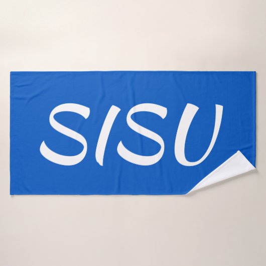SISU Fins keukenhanddoek (blauw) Badhanddoek (Badhanddoek)
