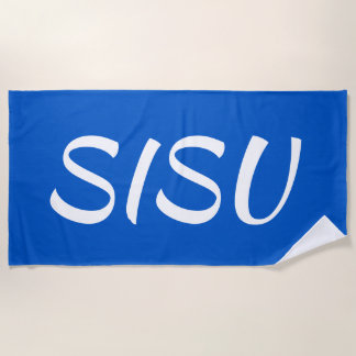 SISU Fins keukenhanddoek (blauw) Strandlaken