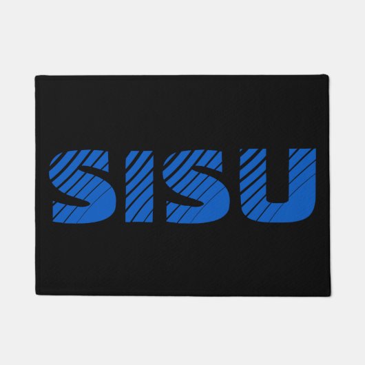 SISU Finse Doormat (zwart) Deurmat (Voorkant)