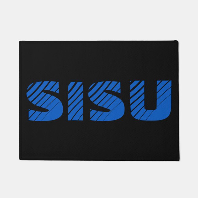 SISU Finse Doormat (zwart) Deurmat (Voorkant)