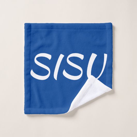 SISU Finse handdoekset (blauw) Bad Handdoek (Wasdoekje)