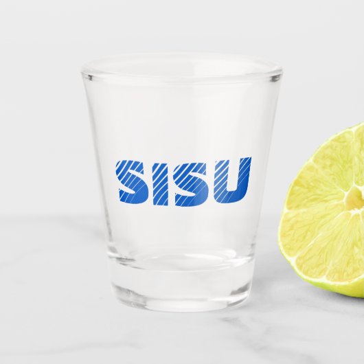 SISU Finse schitterende bril (set van 2) Shot Glas (Voorkant)