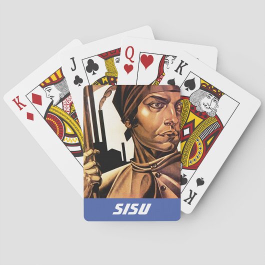 Sisu Grit Finse Finse Finse Finse jongeren Pokerkaarten (Achterkant)