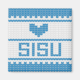 Sisu Hart Gebreide Magneet 1