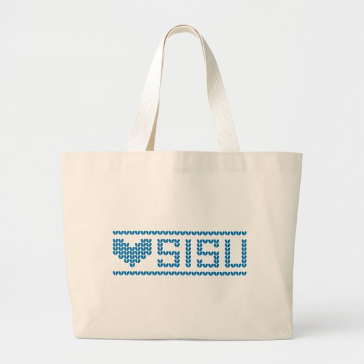 Sisu Hart Gebreide Tas (Voorkant)