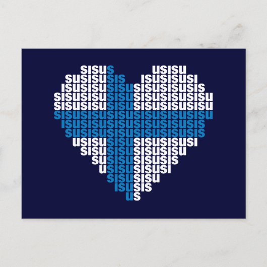 Sisu-hart-postkaart Briefkaart (Voorkant)