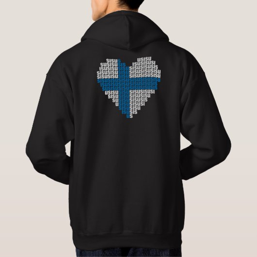 Sisu Heart Back Hooded Sweatshirt (Achterkant)