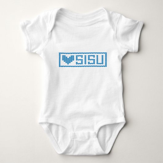 Sisu Heart Brei 3 Baby Kruiper Romper (Voorkant)