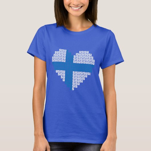 Sisu Heart Dames Petite T-Shirt (Voorkant)