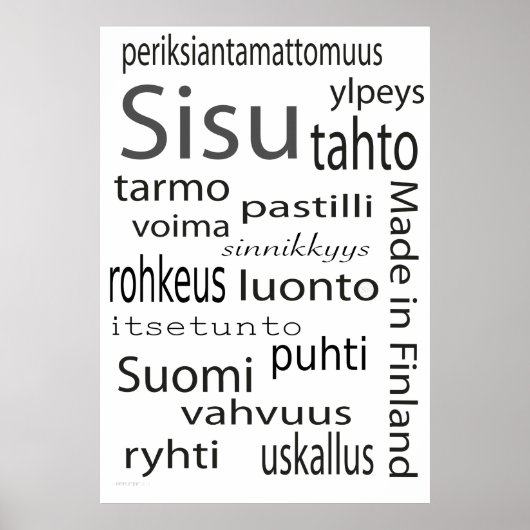 Sisu juliste - poster (Voorkant)