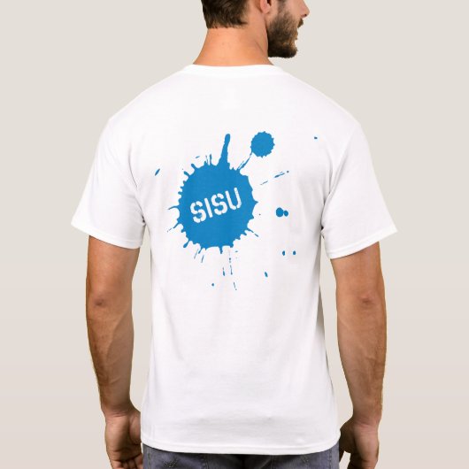 Sisu Splatter 2 T-shirt met achterprint (Achterkant)
