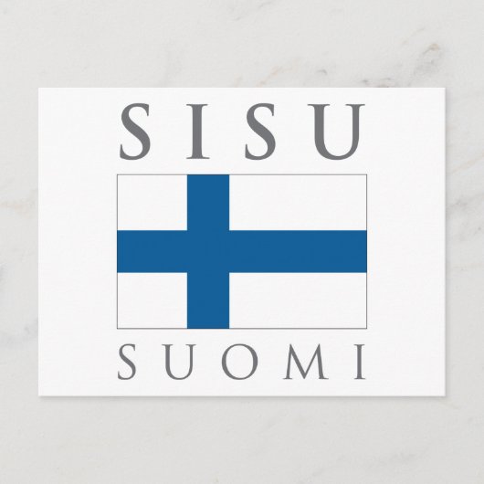 Sisu Suomi Briefkaart (Voorkant)
