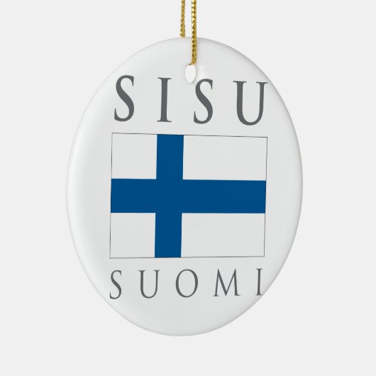 Sisu Suomi Keramisch Ornament (Rechts)