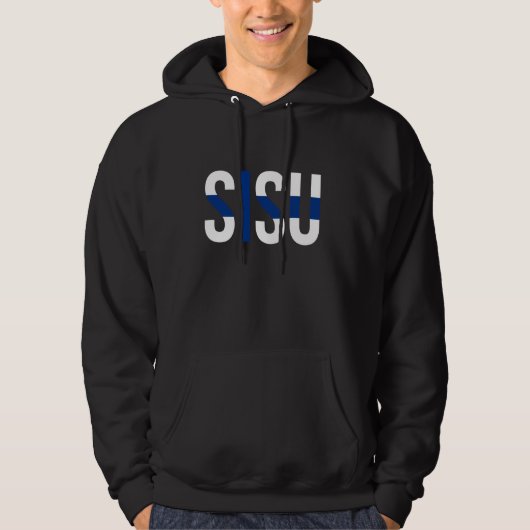 SISU T-Shirt Finse Pride Finland Vlag Gift (Voorkant)