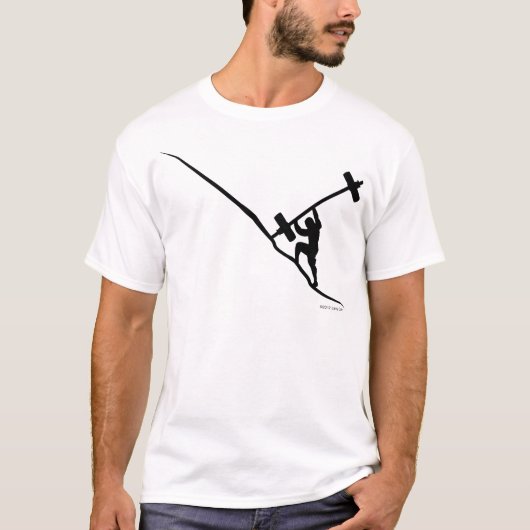 Sisyphus alleen lift t-shirt (Voorkant)