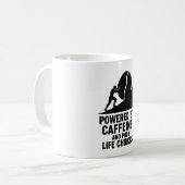 Sisyphus Coffee Grind Grappig Sarcastisch Quote Mo Koffiemok (Voorkant links)