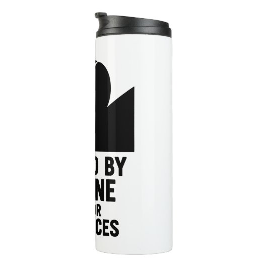 Sisyphus Coffee Grind Grappig Sarcastisch Quote Mo Thermosbeker (Geroteerd rechts)