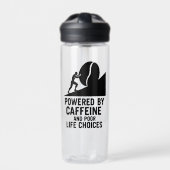 Sisyphus Coffee Grind Grappig Sarcastisch Quote Mo Waterfles (Voorkant)