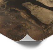 Sisyphus en zijn rotsblok poster (Hoek)