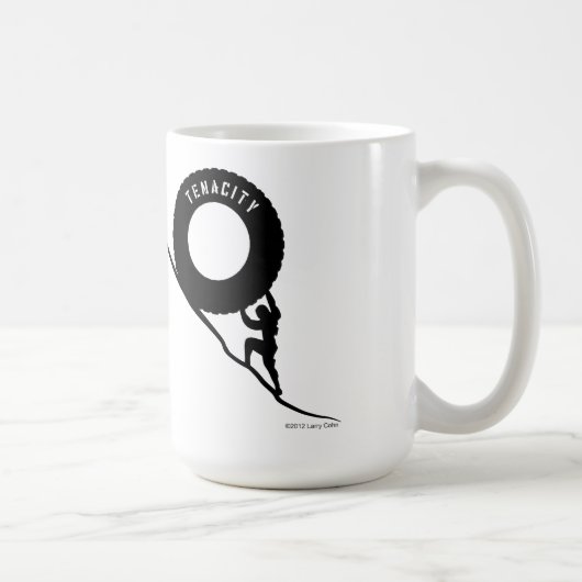 Sisyphus hardnekkigheid koffiemok (Rechts)