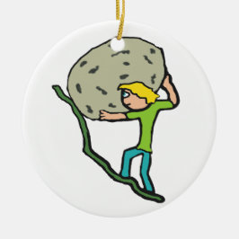 Sisyphus Keramisch Ornament