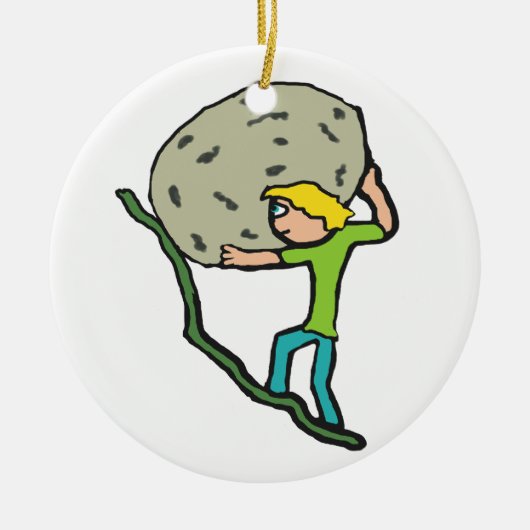 Sisyphus Keramisch Ornament (Voorkant)