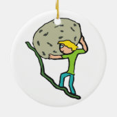Sisyphus Keramisch Ornament (Achterkant)