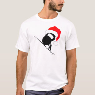 Sisyphus Kettlebell Merry Kerstmis T-shirt