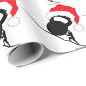 Sisyphus Kettlebell Vrolijk kerstfeest Cadeaupapier (Rol Hoek)