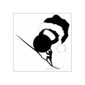 Sisyphus Kettlebell Vrolijk kerstfeest Rubberstempel (Afrduk)