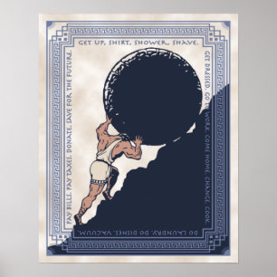 Sisyphus Mundane Rock Poster