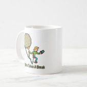 Sisyphus neemt een pauze in koffiemok (Voorkant links)