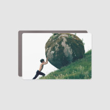 Sisyphus Rolling Boulder Rechthoek Automagneet
