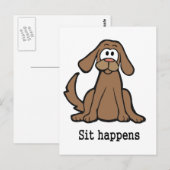 Sit gebeurt briefkaart (Voorkant / Achterkant)