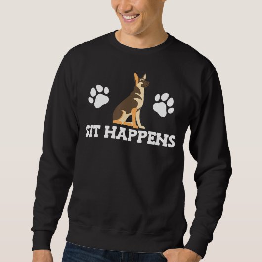 Sit gebeurt in German Shepherd Dog Trui (Voorkant)