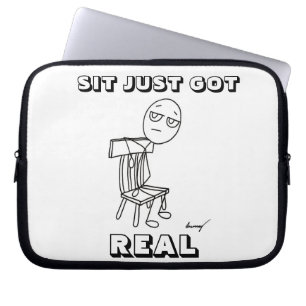 SIT GEWOON DE ECHTE laptophoes Laptop Sleeve