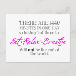 Sit-Relax-Breathe Briefkaart